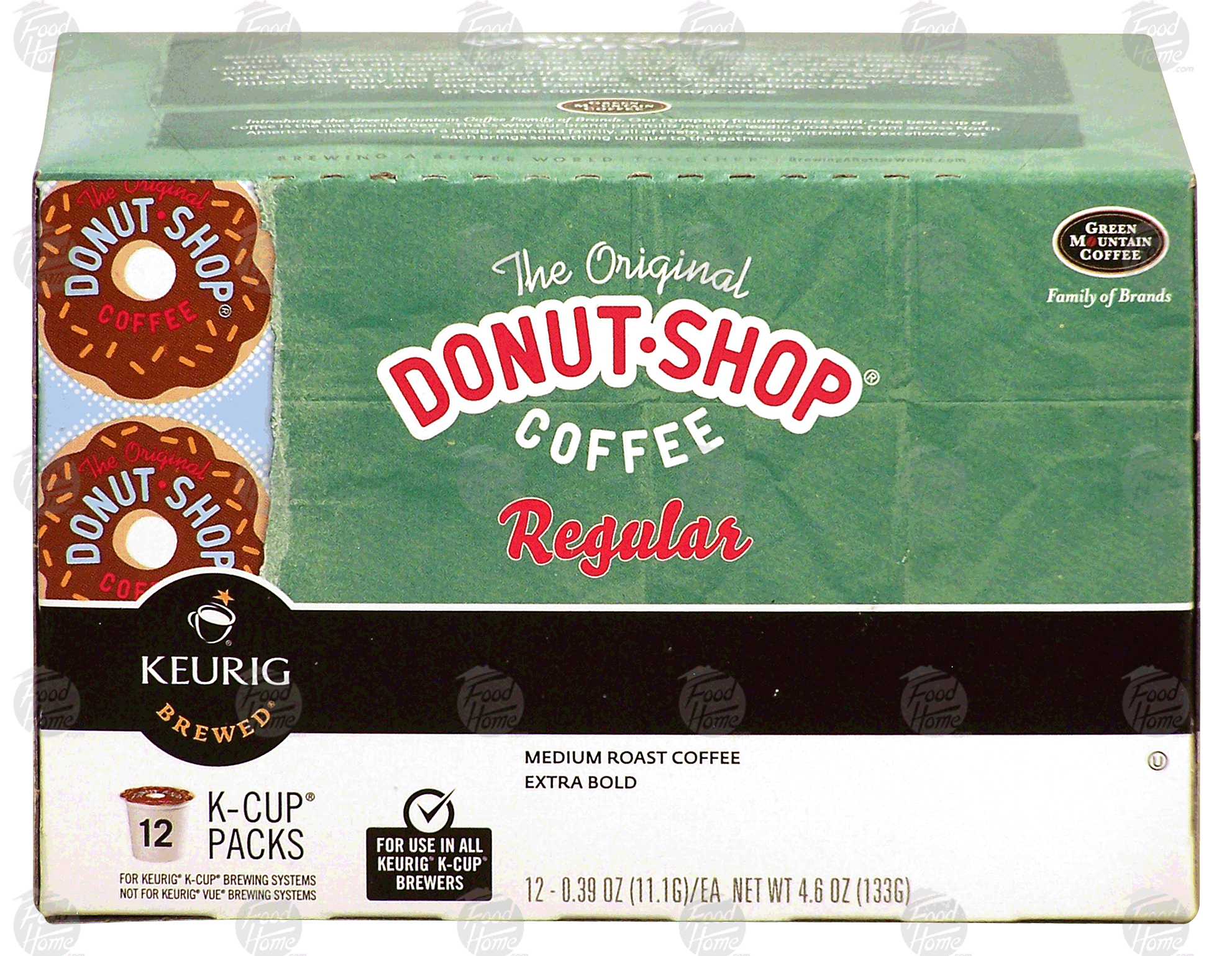 Keurig Donut-Shop regular, medium roast coffee, extra bold, 12 K-cups Full-Size Picture